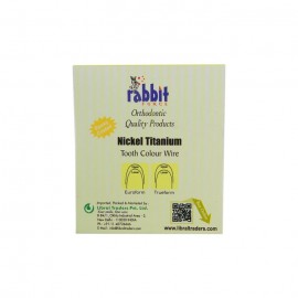 Rabbit Force Niti Epoxy Coated Tooth Colour Euroform Wire - Rectangular