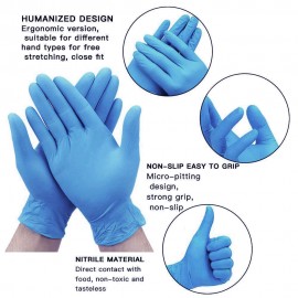Waldent Nitrile Medical Examination Gloves- Blue