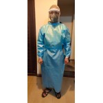 Personal Protection Gown - Laminated - Blue 90GSM