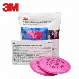 3M 2091CN NIOSH P100 Filters (Pack of 2) for: 3M 6200 FaceMask 