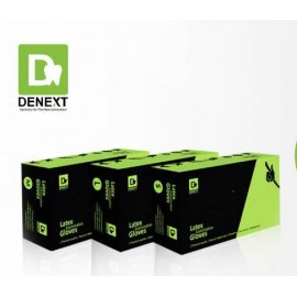 Denext Latex Examination Gloves - Premium (Pack of 80) 