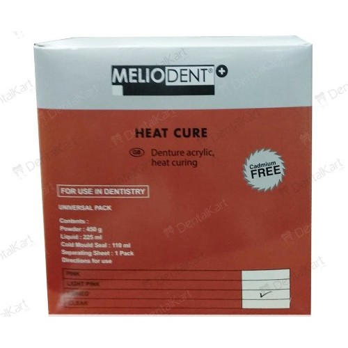 Kulzer Meliodent Powder Heat Cure Plus Universal Pack