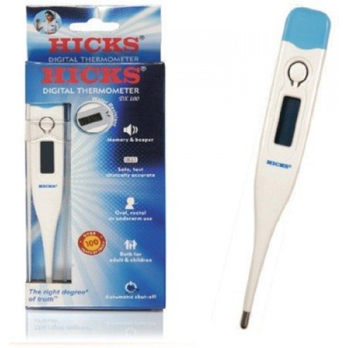 Hicks Digital Thermometer - White