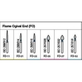 Oro Fg Diamond Burs Flame Ogival End (Fo) Series