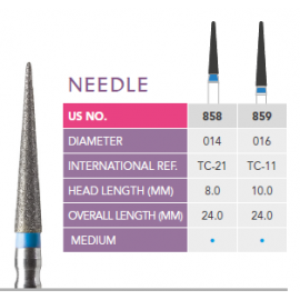 Prima Dental Needle Bur (Pack Of 5 Burs)