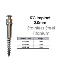 SK Surgicals Infra Zygomatic Implants IZC- SS Screw  (D 2.0mm, L 10-14mm) pk/4