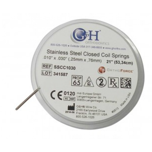 G&H SS Closed Coil Springs in Spool 21 Inch -SSCC1030
