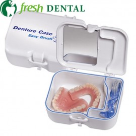 Denture Box With Easy Brush