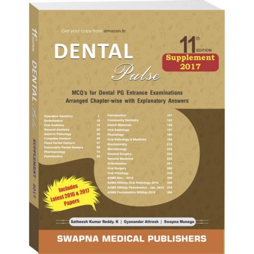 Dental Pulse 11ed Supplement  (English, Hardcover, K. Satheesh Kumar Reddy,M. Swapna, Gyanander Attresh)